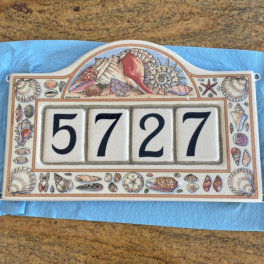 5727 Address Sign Plaque Placard
